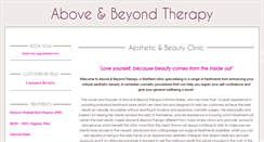 Desktop Screenshot of aboveandbeyondtherapy.co.uk
